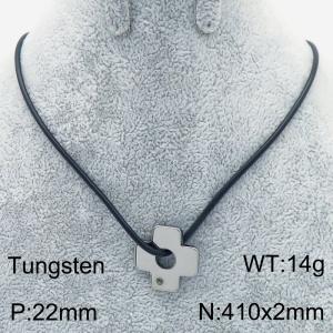 Stainless steel with Tungsten Necklace - KN286365-TS
