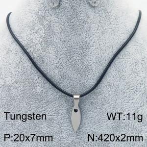 Stainless steel with Tungsten Necklace - KN286367-TS