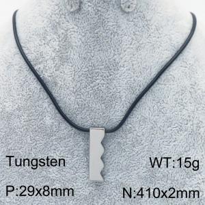 Stainless steel with Tungsten Necklace - KN286368-TS