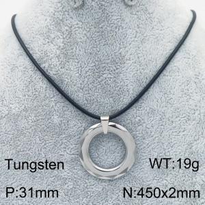 Stainless steel with Tungsten Necklace - KN286370-TS