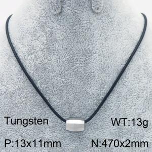Stainless steel with Tungsten Necklace - KN286374-TS