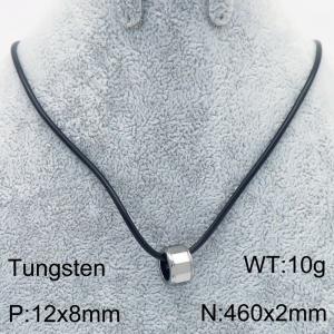 Stainless steel with Tungsten Necklace - KN286375-TS