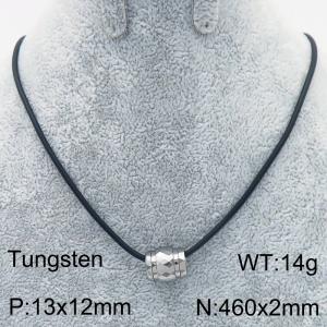 Stainless steel with Tungsten Necklace - KN286377-TS