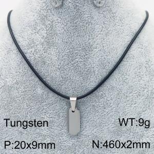 Stainless steel with Tungsten Necklace - KN286378-TS