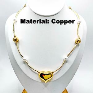 Copper Necklace - KN288960-TJG