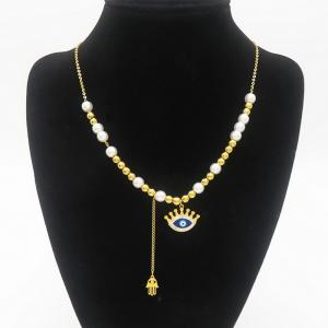 SS Gold-Plating Necklace - KN289811-HM