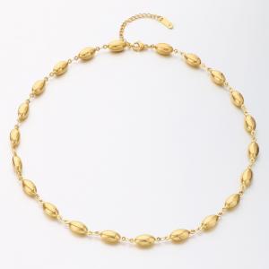 SS Gold-Plating Necklace - KN289828-SP