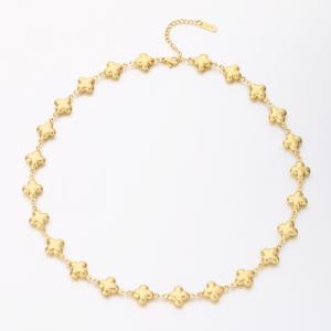 SS Gold-Plating Necklace - KN289833-SP