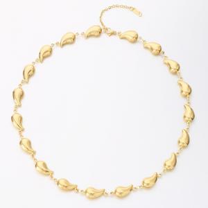 SS Gold-Plating Necklace - KN289834-SP