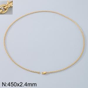 Stainless steel O-chain necklace - KN290173-Z