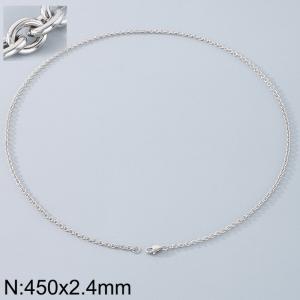 Stainless steel O-chain necklace - KN290174-Z