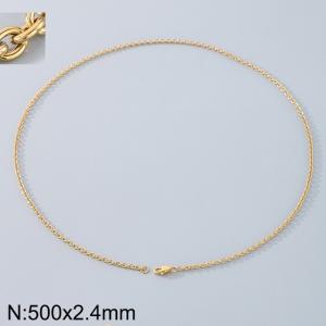 Stainless steel O-chain necklace - KN290695-Z