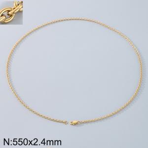 Stainless steel O-chain necklace - KN290696-Z