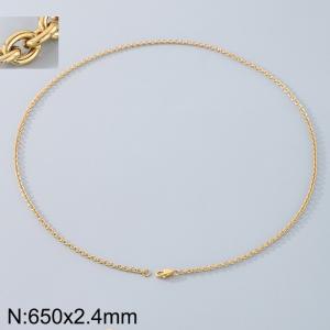 Stainless steel O-chain necklace - KN290698-Z