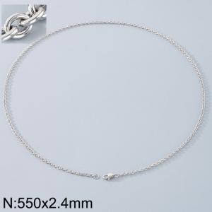 Stainless steel O-chain necklace - KN290700-Z