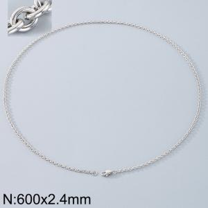 Stainless steel O-chain necklace - KN290701-Z