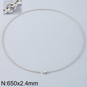 Stainless steel O-chain necklace - KN290702-Z