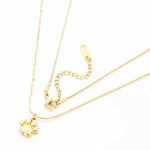 SS Gold-Plating Necklace - KN290934-HR