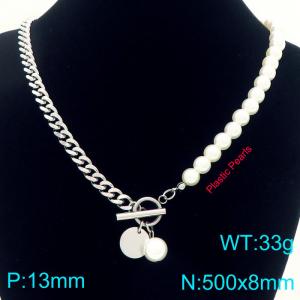 Stainless Steel Necklace - KN292469-Z