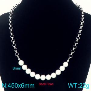 Stainless Steel Necklace - KN292570-Z