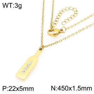 Personalized design stainless steel diamond necklace - KN293308-Z