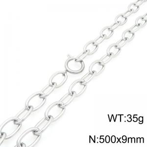 Fashion stainless steel O-chain 50cm necklace - KN293475-Z