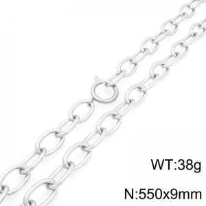 Fashion stainless steel O-chain 55cm necklace - KN293476-Z