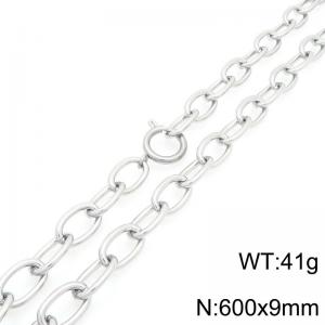 Fashion stainless steel O-chain 60cm necklace - KN293477-Z