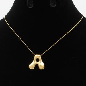 Letter Necklace - KN293602-AQ