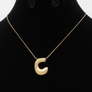 Letter Necklace - KN293604-AQ