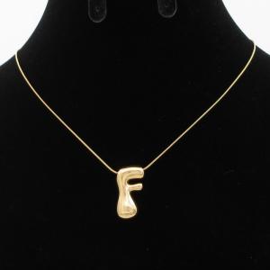 Letter Necklace - KN293607-AQ