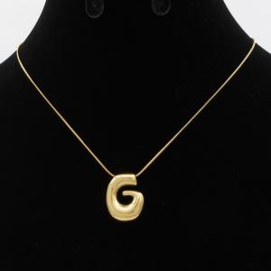 Letter Necklace - KN293608-AQ