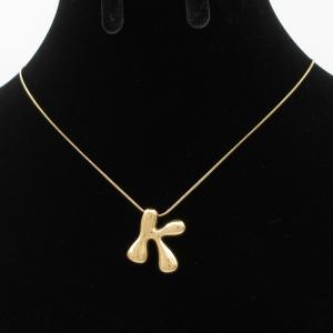 Letter Necklace - KN293612-AQ