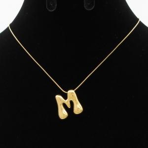 Letter Necklace - KN293614-AQ
