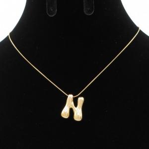 Letter Necklace - KN293615-AQ