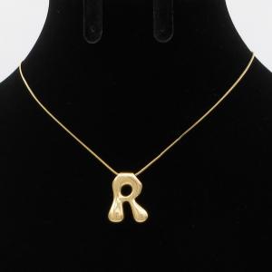 Letter Necklace - KN293619-AQ