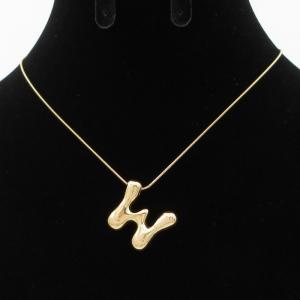 Letter Necklace - KN293624-AQ