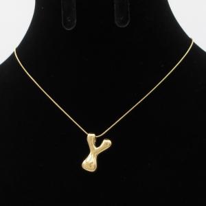Letter Necklace - KN293626-AQ