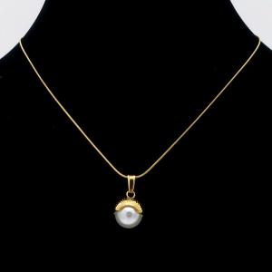 SS Gold-Plating Necklace - KN295188-MI