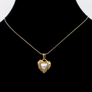 SS Gold-Plating Necklace - KN295194-MI