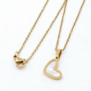 SS Gold-Plating Necklace - KN295224-MW