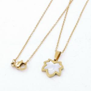 SS Gold-Plating Necklace - KN295225-MW