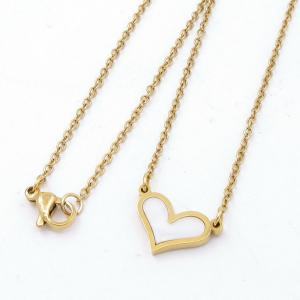SS Gold-Plating Necklace - KN295229-MW