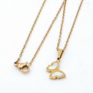 SS Gold-Plating Necklace - KN295230-MW