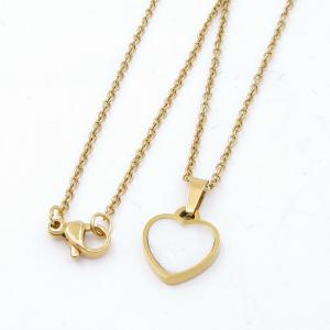 SS Gold-Plating Necklace - KN295234-MW