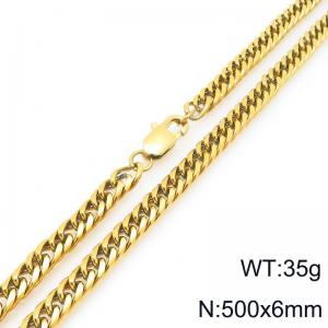SS Gold-Plating Necklace - KN296397-ZZ