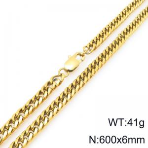SS Gold-Plating Necklace - KN296399-ZZ