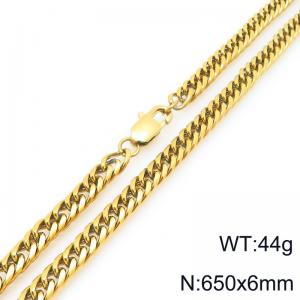 SS Gold-Plating Necklace - KN296400-ZZ