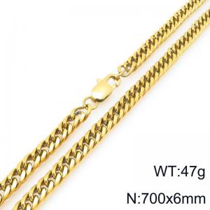 SS Gold-Plating Necklace - KN296401-ZZ