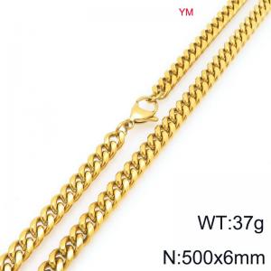 SS Gold-Plating Necklace - KN296450-ZZ